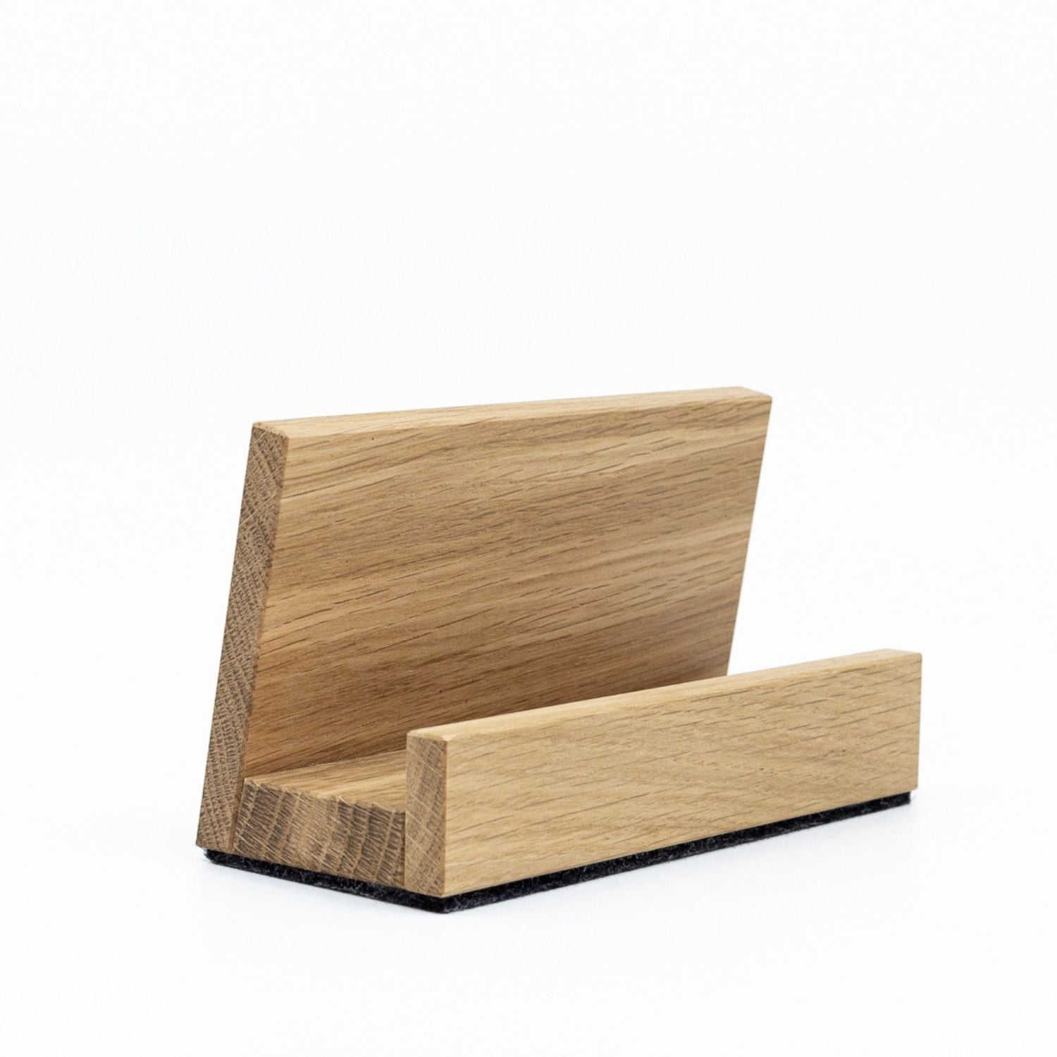 Tablethalter | Violan Filzgleiter | Eiche | B 15 x T 6,5 x H 8,5 cm | Made in Germany