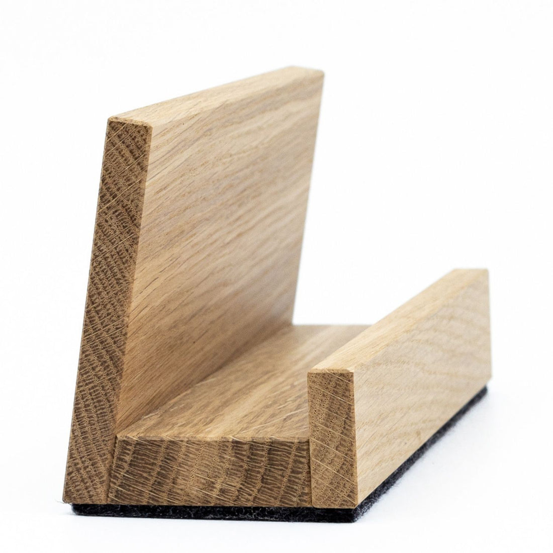 Tablethalter | Violan Filzgleiter | Eiche | B 15 x T 6,5 x H 8,5 cm | Made in Germany