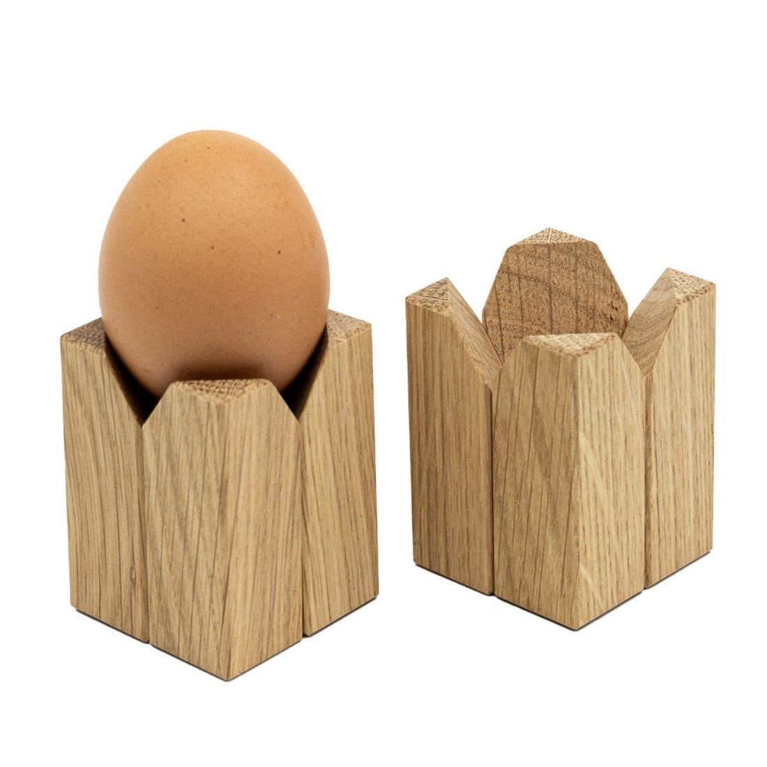 Eierbecher | 2er-Set | Eiche, Magnet | B 4,4 x T 4,4 x H 6 cm | Made in Germany