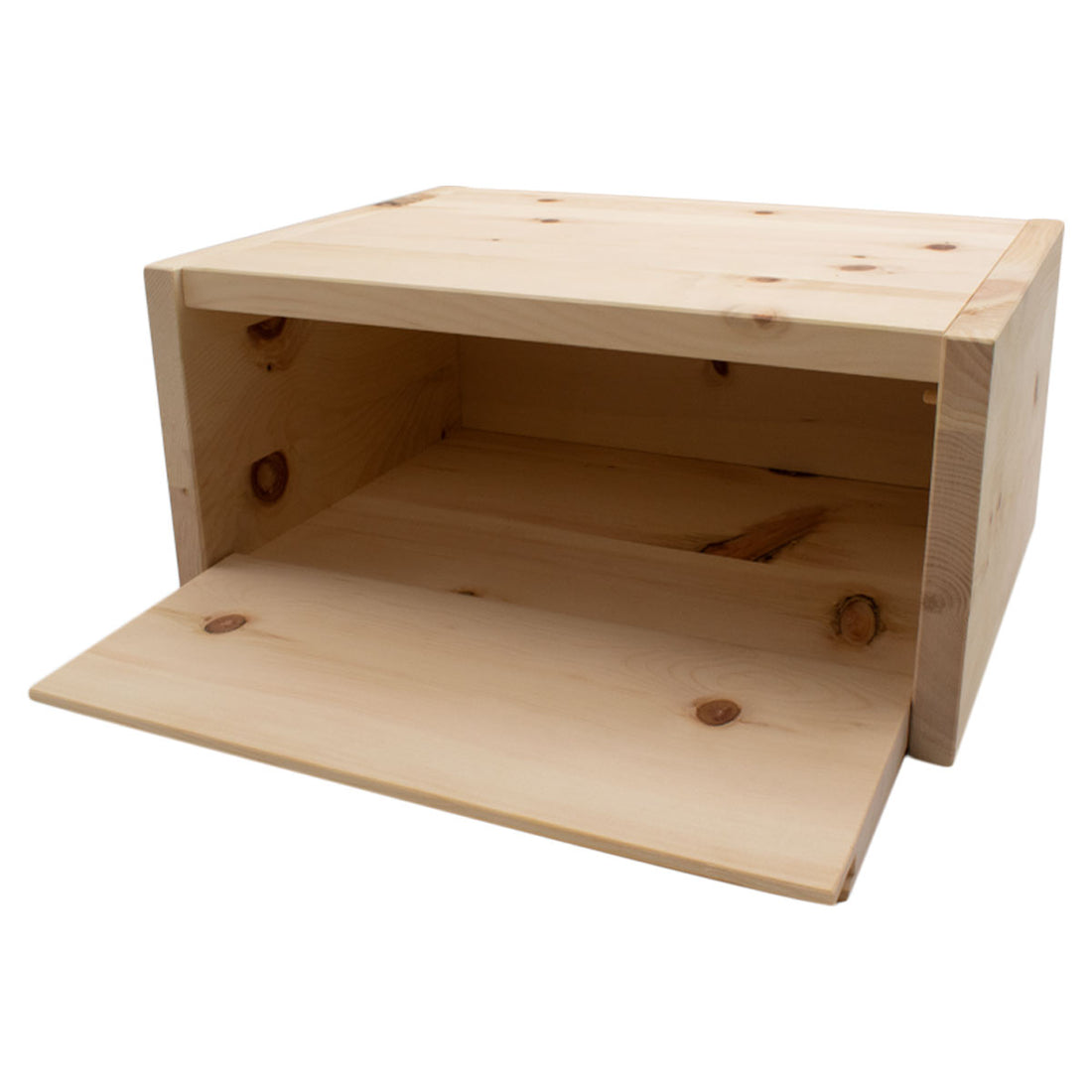 Brotkasten aus Zirbenholz mit Frontöffnung