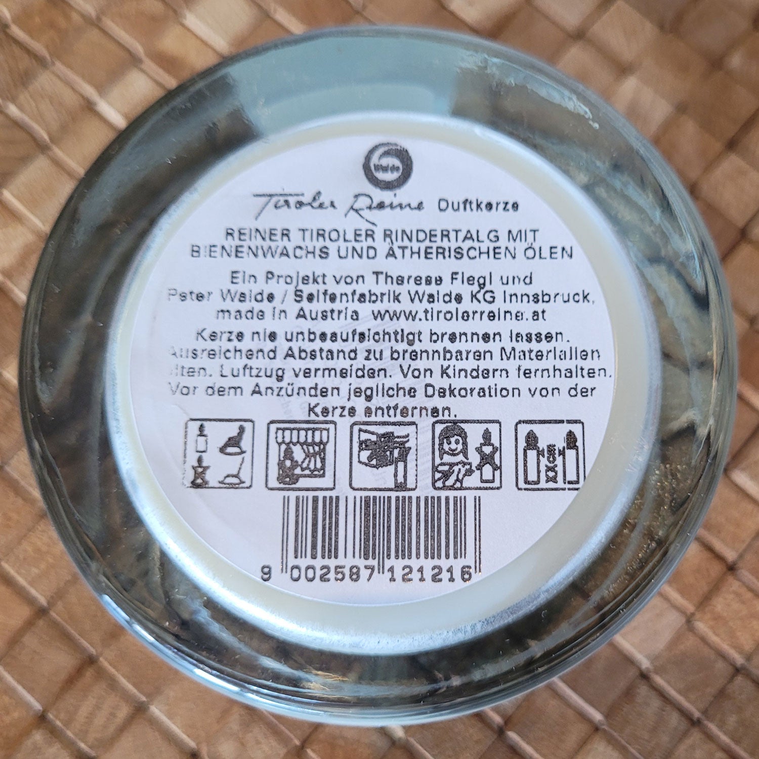 Duftkerze im Glas - TirolerReine - 250g - verschiedene Duftrichtungen