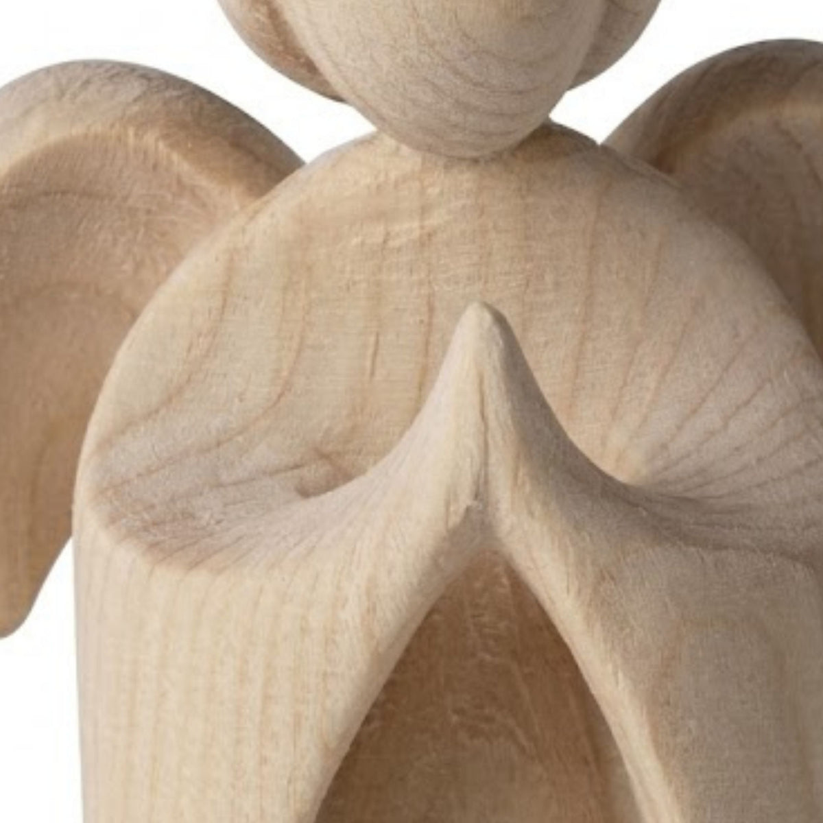 Klassischer Schutzengel aus Zirbenholz | 9 cm | Geschenk zur Taufe oder zu Weihnachten | Handwerk aus Südtirol