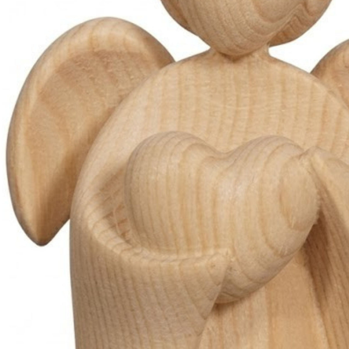 Klassischer Schutzengel aus Zirbenholz | 9 cm | Geschenk zur Taufe oder zu Weihnachten | Handwerk aus Südtirol