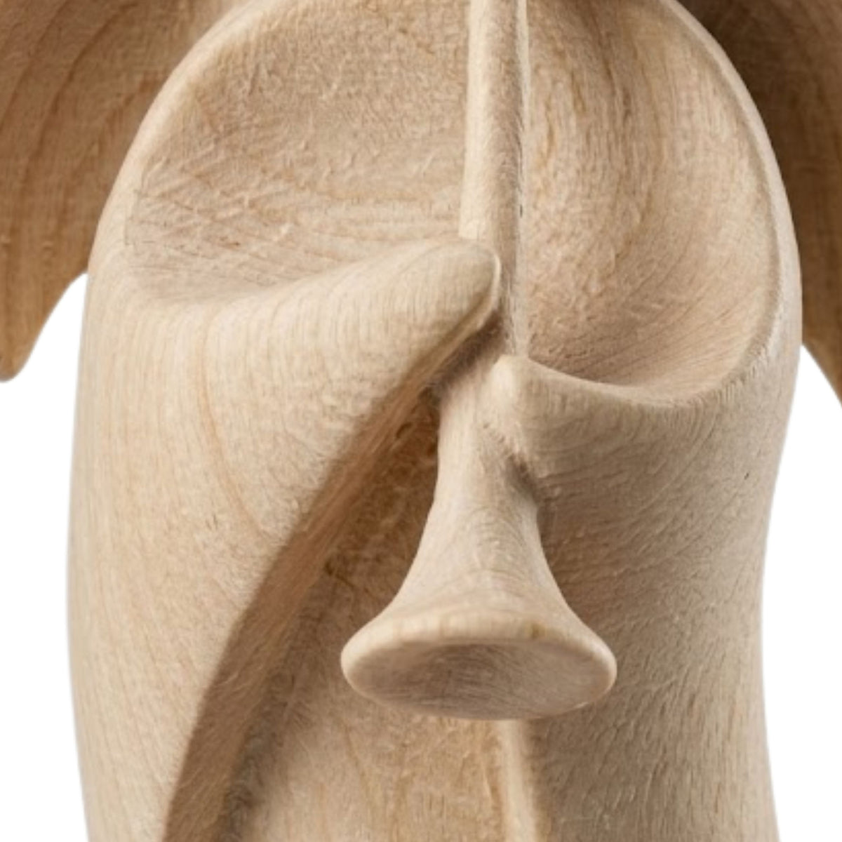 Klassischer Schutzengel aus Zirbenholz | 9 cm | Geschenk zur Taufe oder zu Weihnachten | Handwerk aus Südtirol