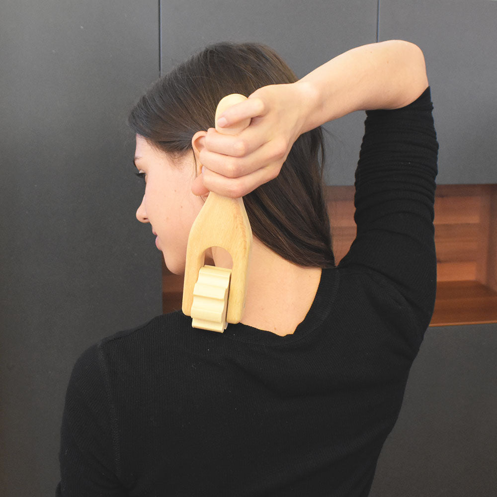 Faszienrolle aus Zirbenholz &