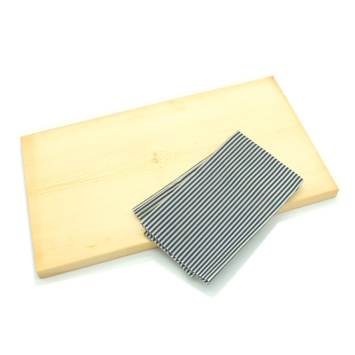 Bienenwachstuch | 30x30 cm | gestreift marineblau | GOTS zertifizierte Baumwolle | reines Bienenwachs