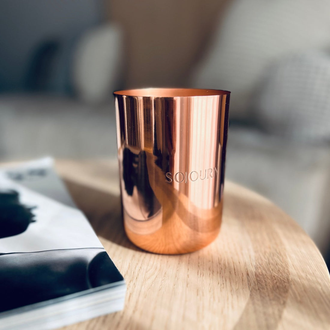 Nourish Your Soul 350g Edle Duftkerze mit Turmalin Edelsteinpulver