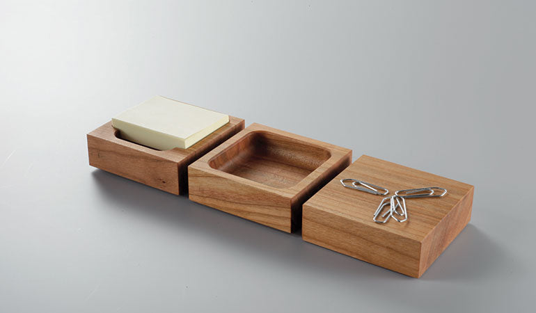 3er Set - Zettelspender, Aufbewahrung und Klammerspender &