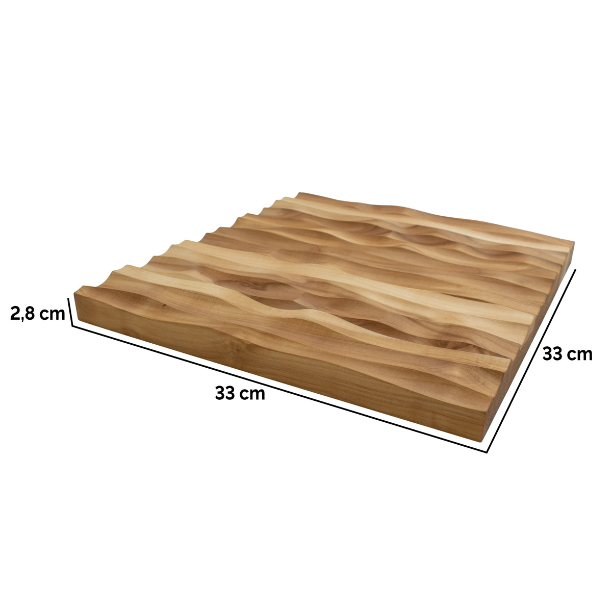 Edles Wandpaneel aus Apfelbaumholz &
