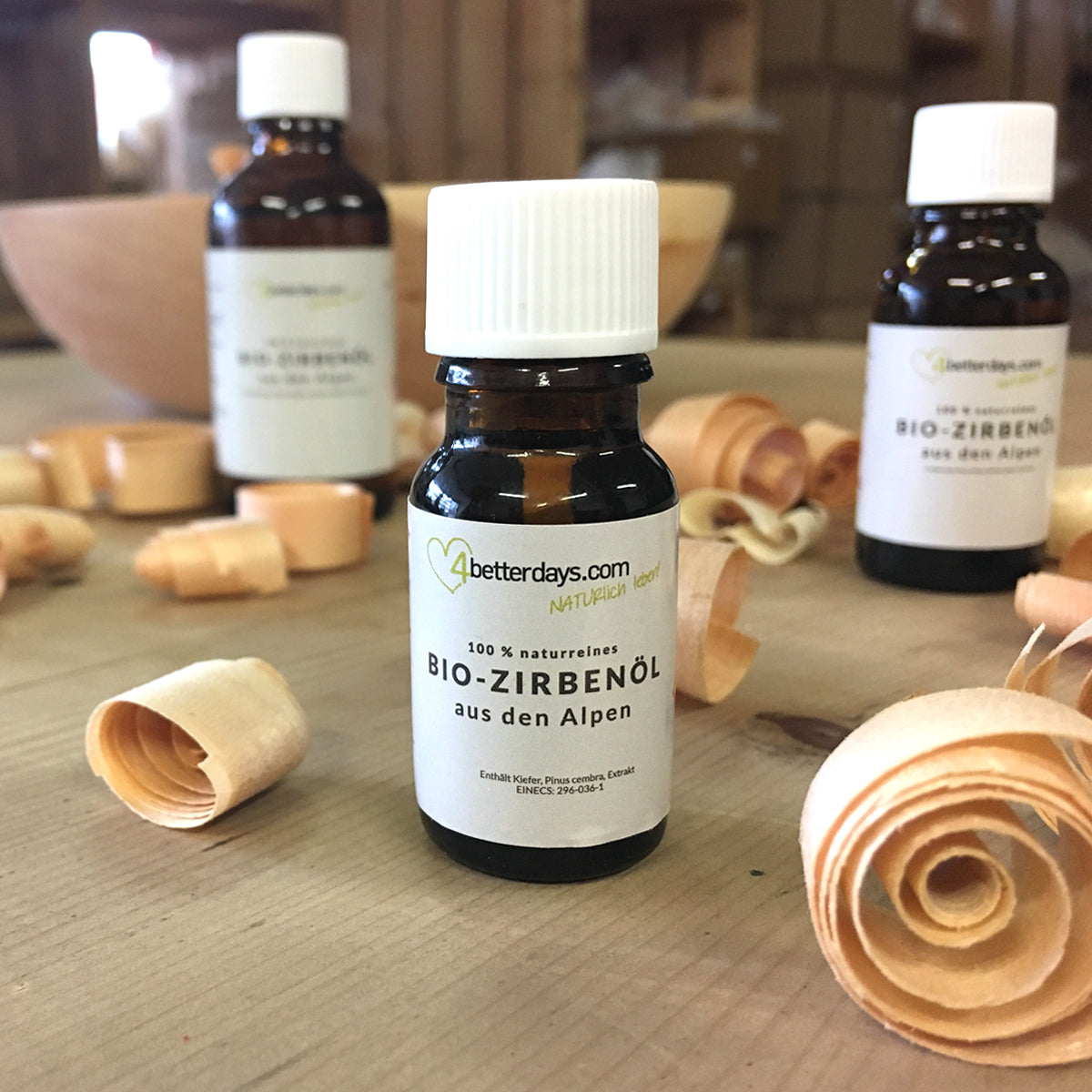 Reines Bio Zirbenöl | 100 % naturrein | verschiedenen Größen