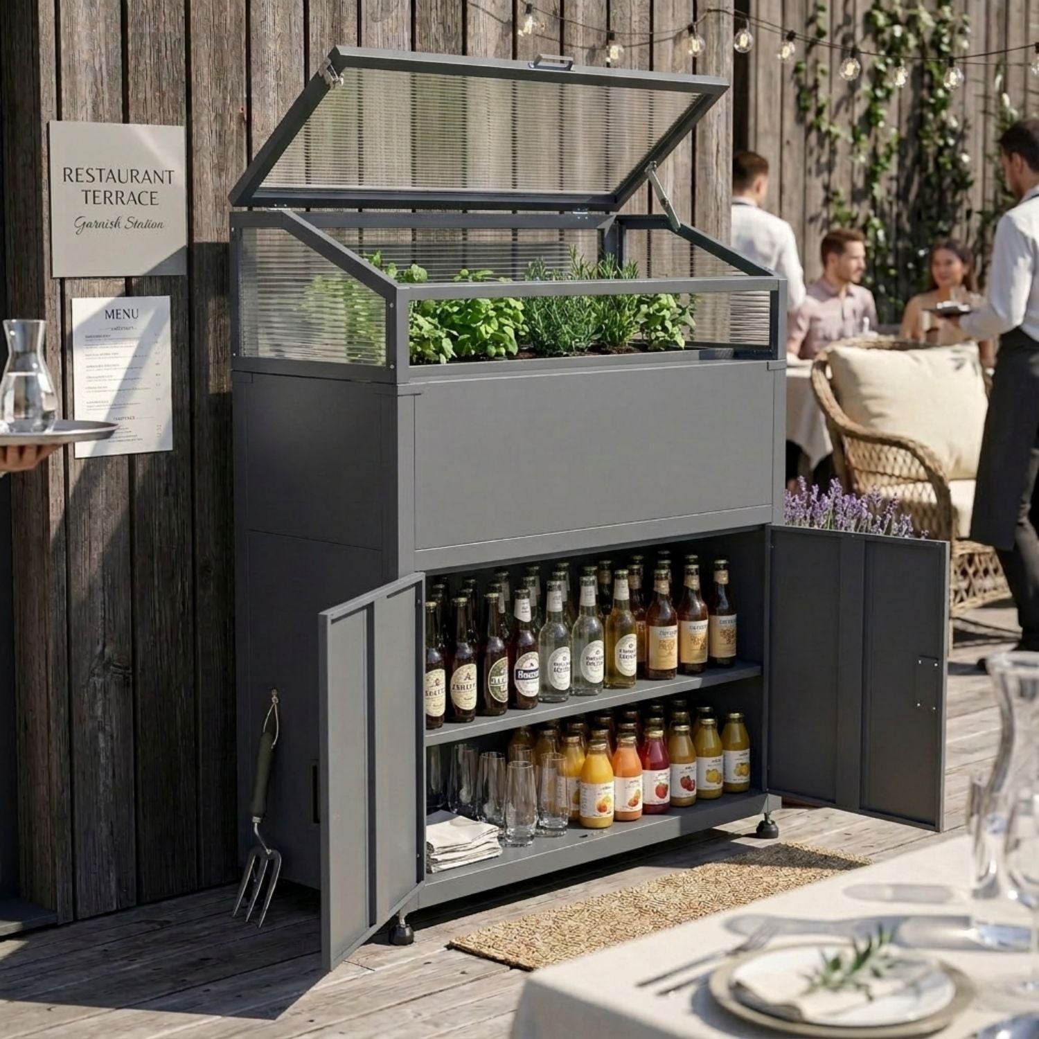 Hochbeet mit Unterschrank &