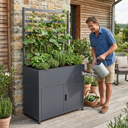 Hochbeet mit Unterschrank &