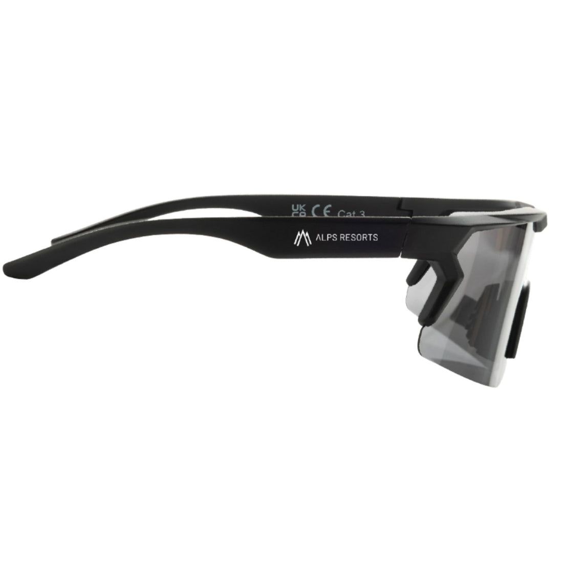 ALPS RESORTS Sportbrille | hochwertige polarisierte Gläser | UV 400 - Kat.3 | inkl. Reiseetui | aus recyceltem Material