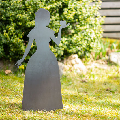 Stylische Gartenzwerge aus 4 mm Stahlblech | mit Steckkeil | Witterungsbeständig | Höhe 43 bis 73 cm | in verschiedenen Ausführungen | Hergestellt in Deutschland