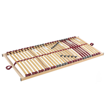 Lattenrost ‘Super Fix’ | B 90 x L 200 x H 10,5 cm | Buchenholz | 28 Federleisten | Härtegrad verstellbar