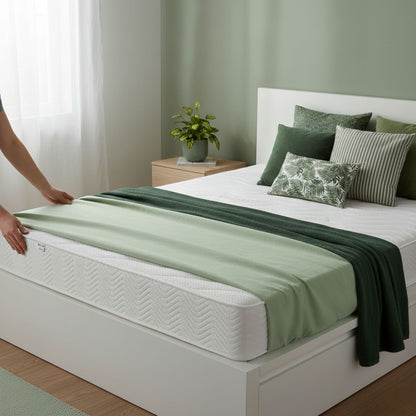 Taschenfederkermatratze ‘Opal’ | B 90 x L 200 cm | 7-Zonen | 480 Federn | wendbar für Härtegrad II oder III | Bezug abnehmbar und waschbar | allergikergeeignet