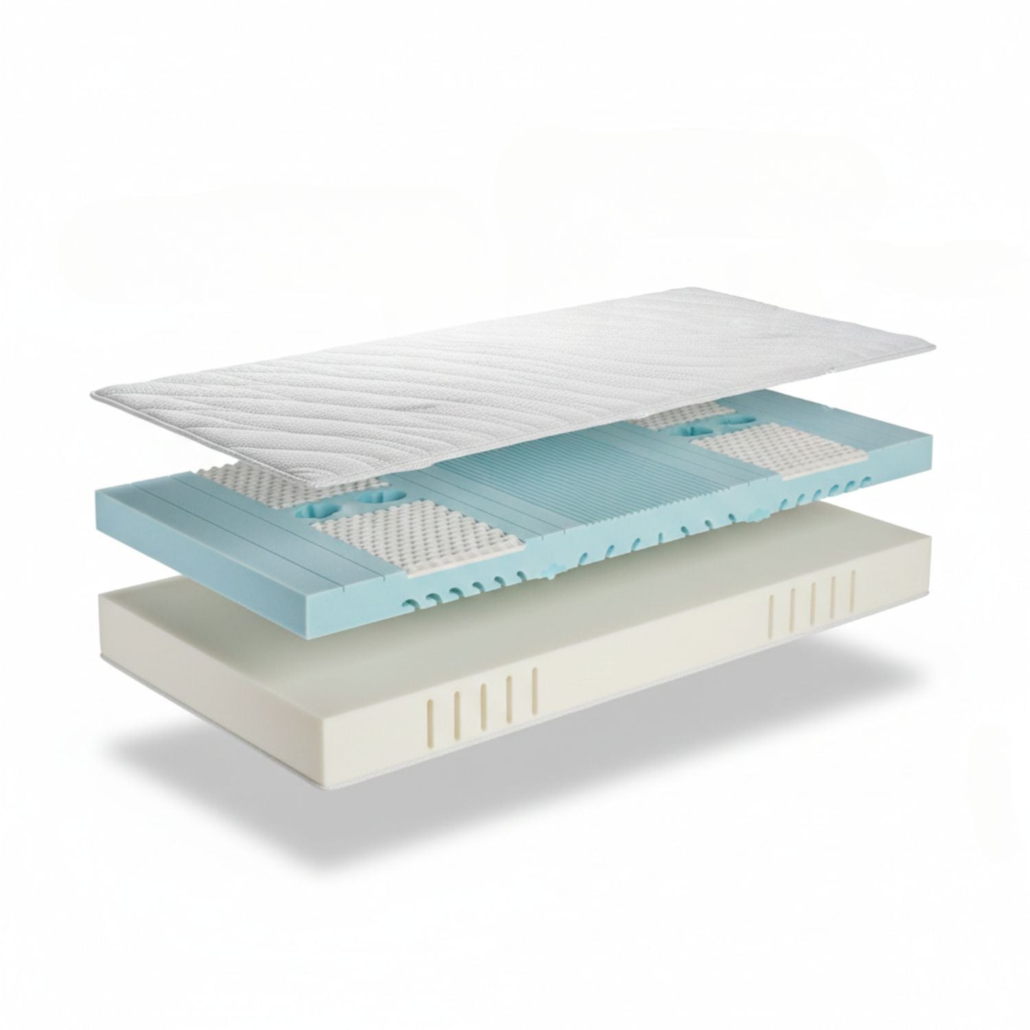 Kaltschaummatratze ‘Serfaus’ | B 90 x L 200 x H 23 cm | 7-Zonen | wendbar für Härtegrad II oder III | Bezug abnehmbar und waschbar | allergikergeeignet