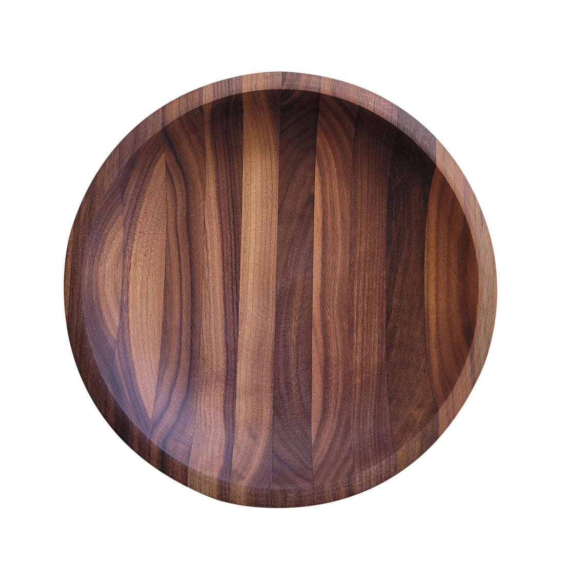 Schale, Schüssel | in Nussholz | rund 24,5 x 4,5 cm | Made in Europe