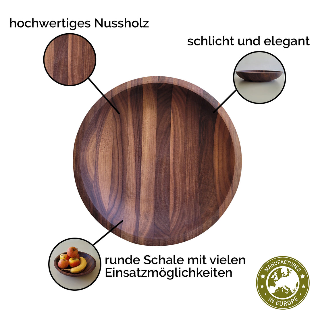 Nussschale | DM 24,5 x 4,5 cm