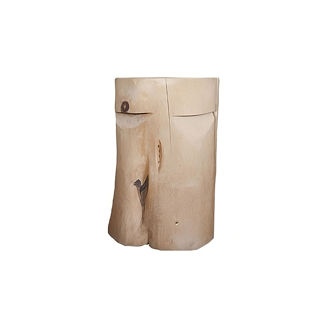 Massiver Hocker / Couchtisch aus Fichtenholz / 47x35 cm - &