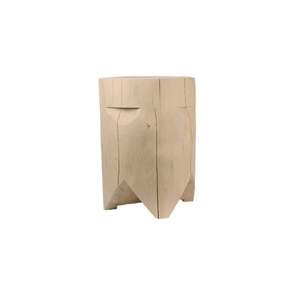 Designer Couchtisch / Hocker aus massivem Fichtenholz / 47x35 cm - &