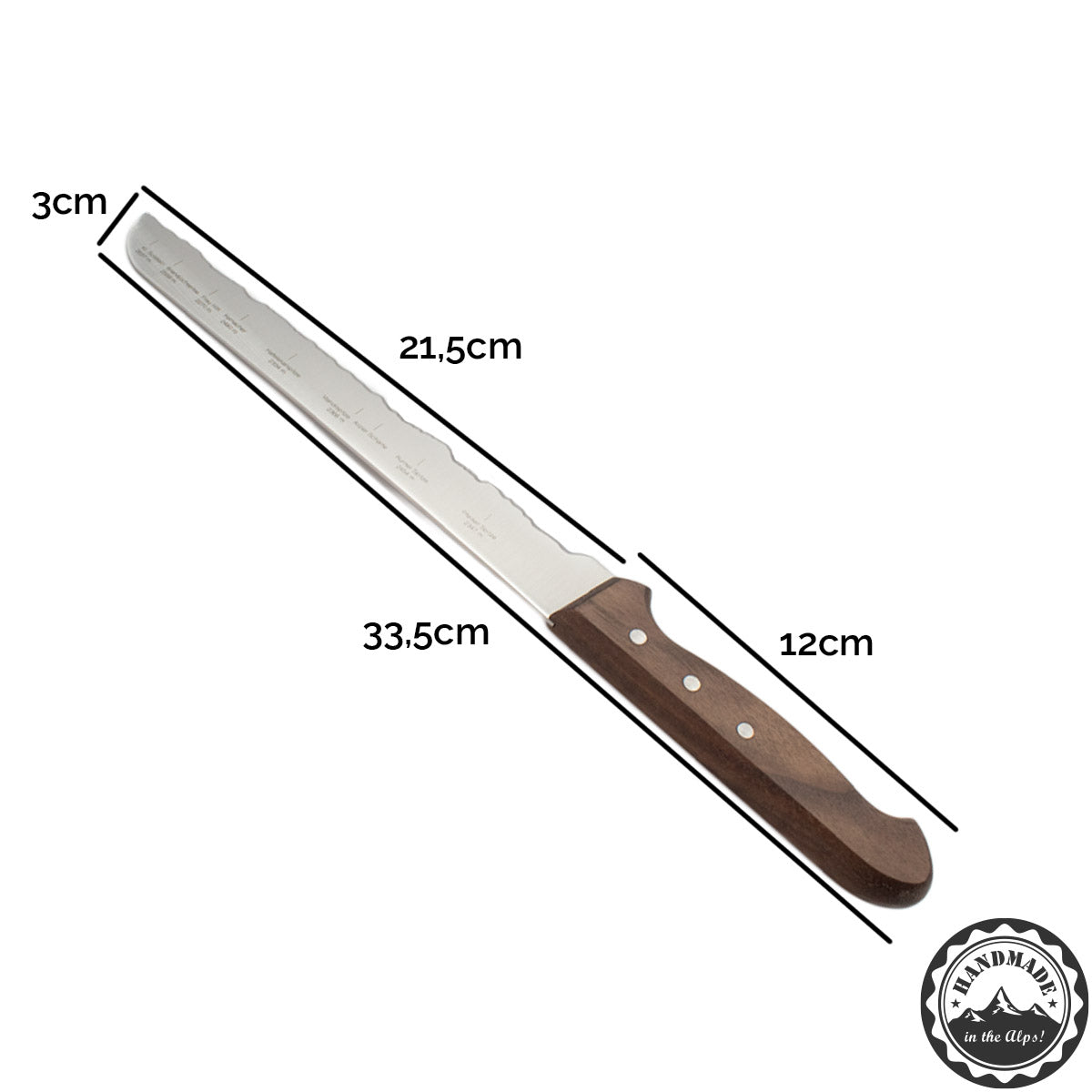 Brotmesser Nordkette | mit Panoramaschliff | handgemacht
