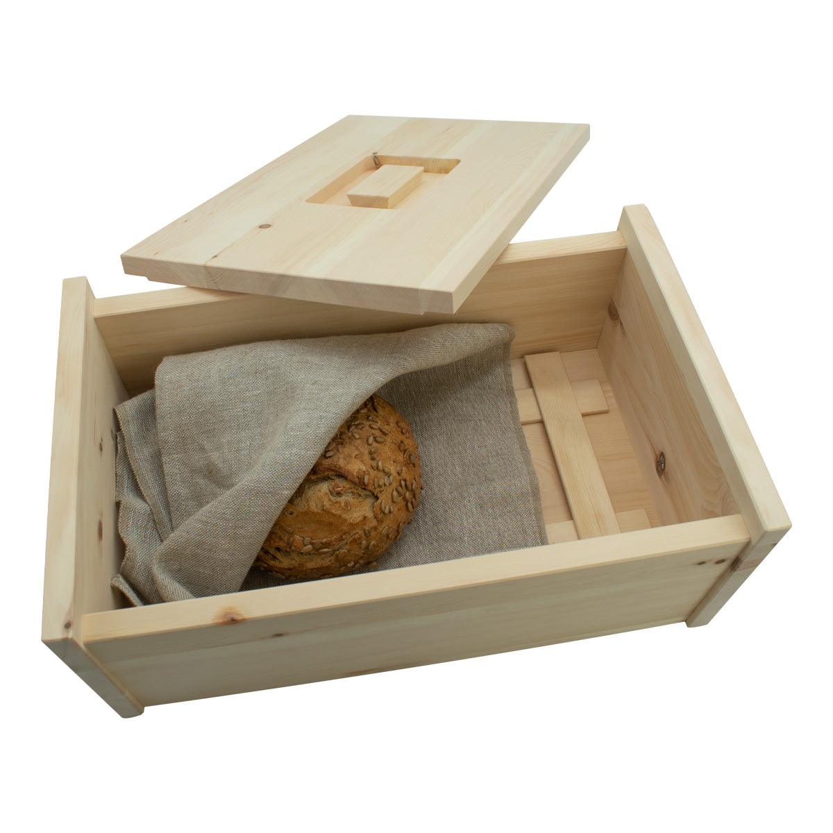 Brotkasten | massives Zirbenholz | abnehmbarer Deckel | in verschiedenen Größen | Made in Austria