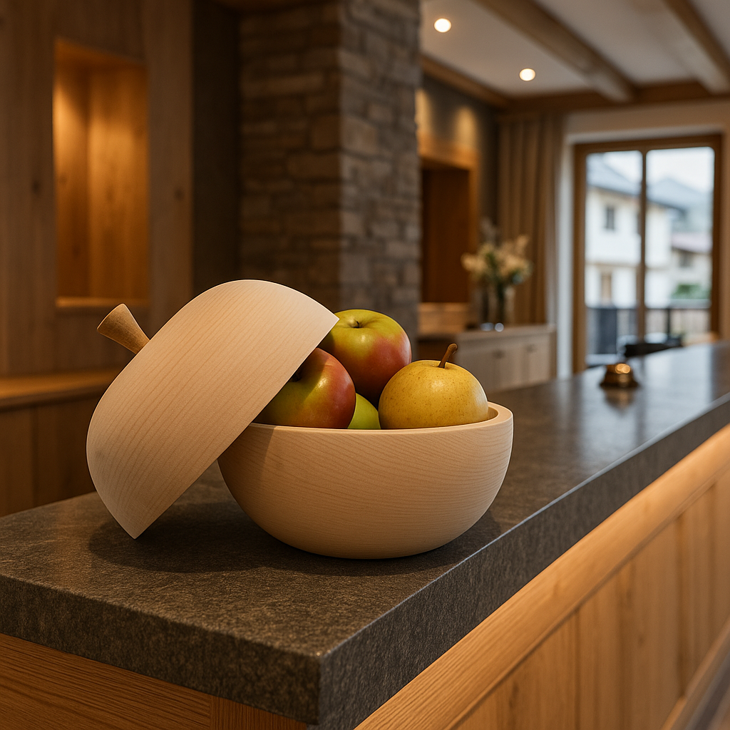 Aufbewahrungsschüssel Apferl | aus Zirbenholz | für Lebensmittel, Gewürze, Schmuck & sonstigen Kleinkram