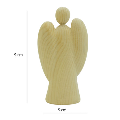 Moderner Schutzengel aus Zirbenholz Mädchen oder Bub | Geschenk zur Taufe oder zu Weihnachten | Handwerk aus Südtirol