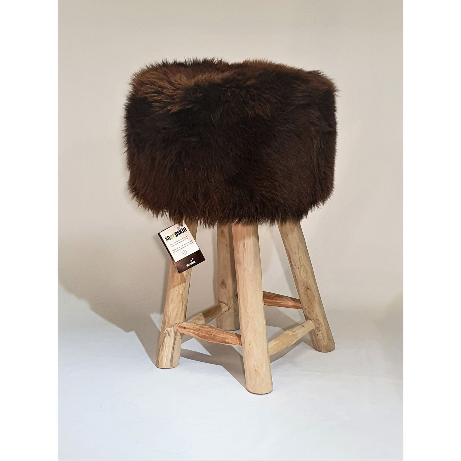 Sheepskin Hocker rund