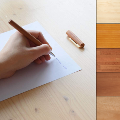 Tintenroller aus edlem Holz  &