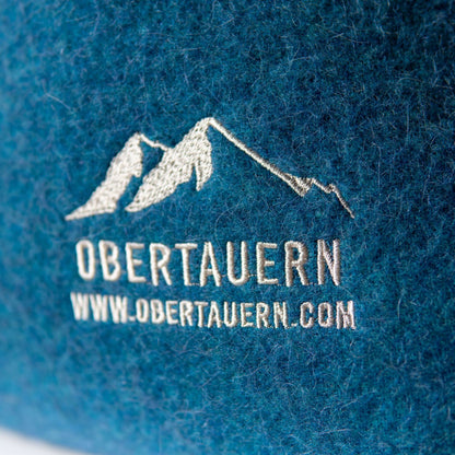 Obertauern Wollkissen | 40 x 40 cm | 50% Merinowolle / 50% Alpaca | Blau