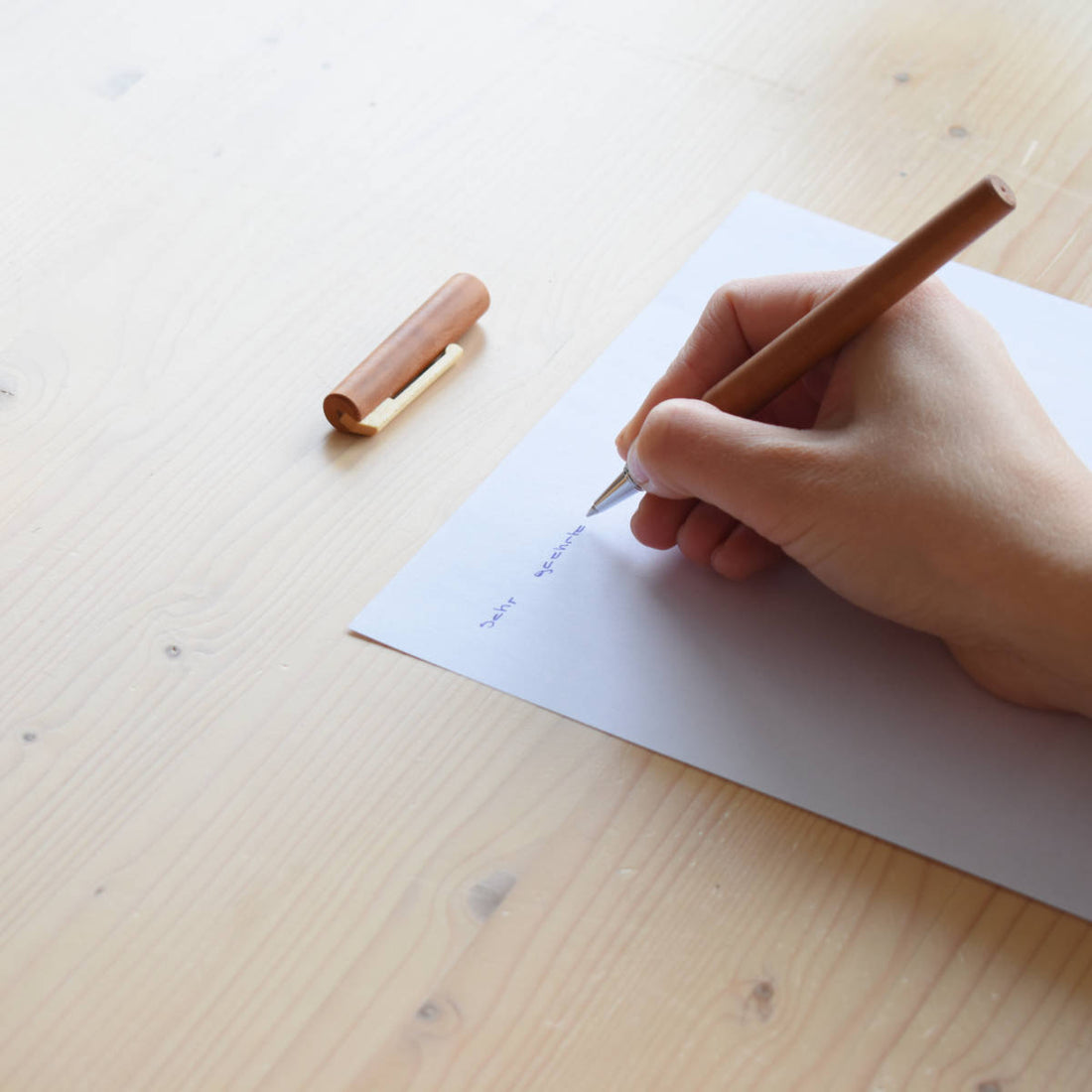 Tintenroller aus edlem Holz &