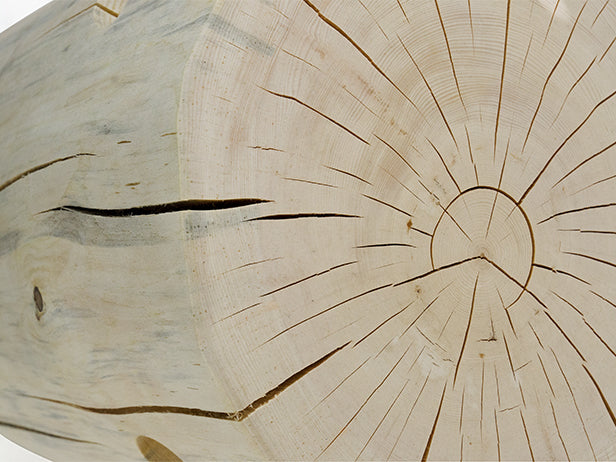 Massiver Hocker / Couchtisch aus Fichtenholz / 47x35 cm - &