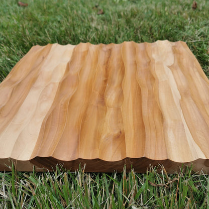 Edles Wandpaneel aus Apfelbaumholz &